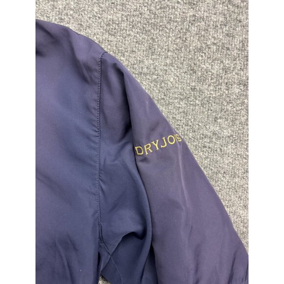 FootJoy Pullover Mens Medium Navy DryJoys Short Sleeve Golf Half Zip Windshirt - Picture 2 of 9